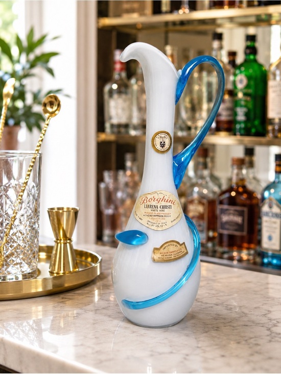 Other - Borghini Lacrima Christi Italian Blown Glass Wine Decanter Art Glass Barware